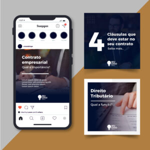 Post Editável para Advogado - 32 modelos